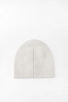 EMBROIDERED BEADED KNIT BEANIE