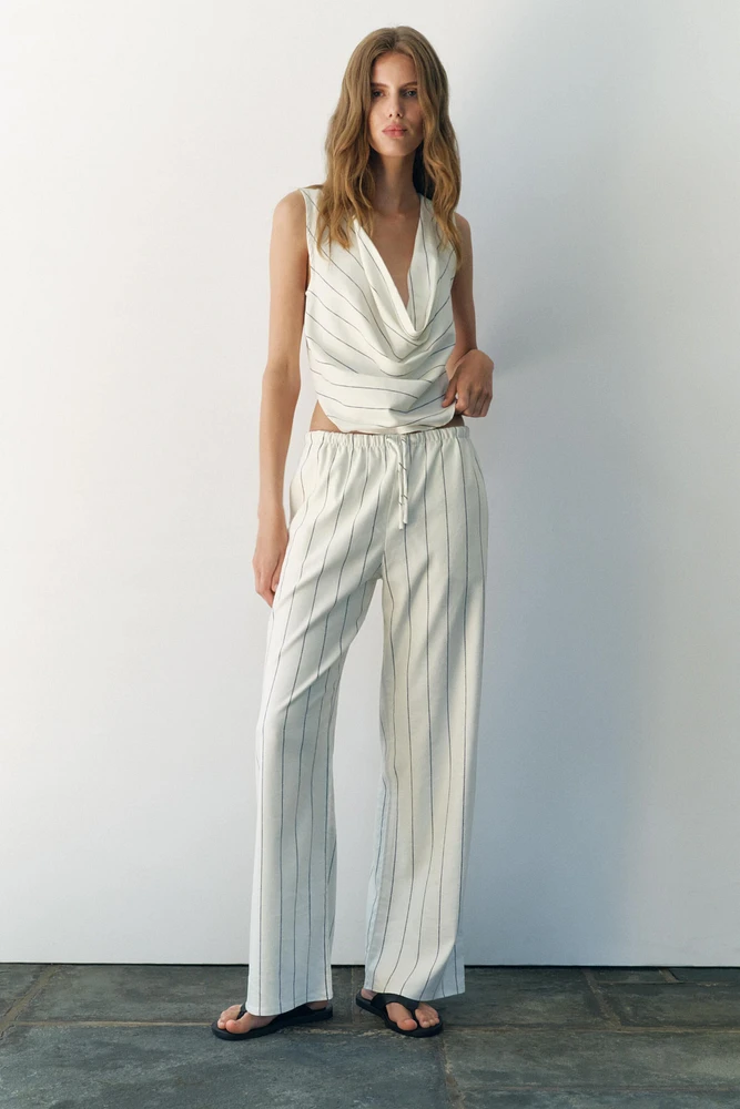 STRIPED RUSTIC PANTS