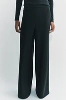 WIDE LEG CREPE PANTS