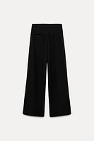 WIDE LEG CREPE PANTS