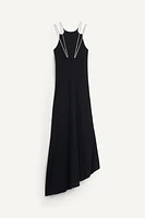 ASYMMETRIC DRESS WITH STRAPS X KATE MOSS