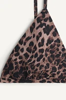 ANIMAL PRINT TRIANGULAR BRA X KATE MOSS