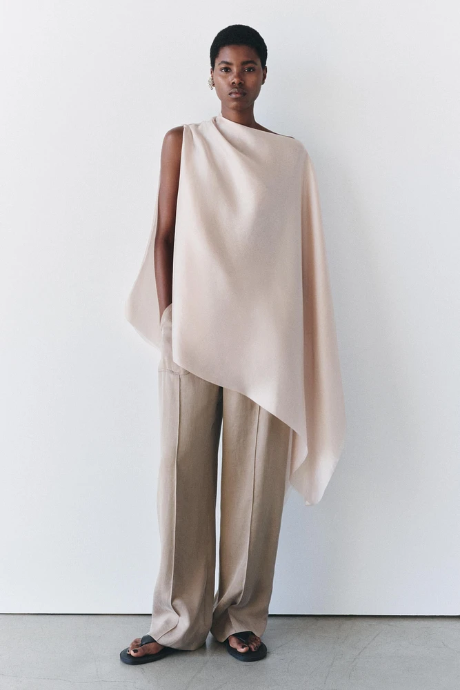 ASYMMETRIC FLOWY CAPE ZW COLLECTION