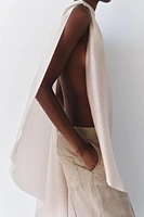 ASYMMETRIC FLOWY CAPE ZW COLLECTION