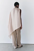 ASYMMETRIC FLOWY CAPE ZW COLLECTION