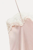 LACE LINGERIE STYLE TOP ZW COLLECTION