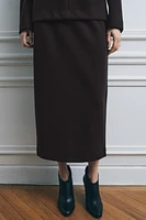 MIDI SKIRT WITH SLIT