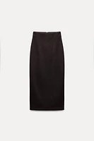 MIDI SKIRT WITH SLIT