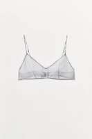 SEMI-SHEER TULLE BRA