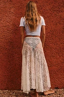 ASYMMETRIC LACE SKIRT