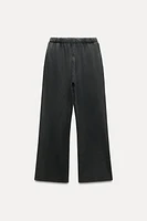 WASHED EFFECT BAGGY PANTS