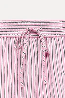 STRIPED POPLIN SHORTS