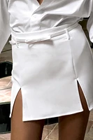 BELTED BOW SKORT