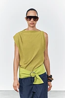 ASYMMETRIC RUSTIC TOP