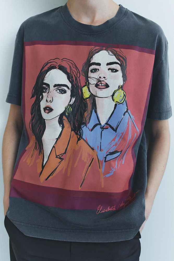 WOMAN PRINT T-SHIRT