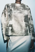 SOFT METALLIC SWEATER