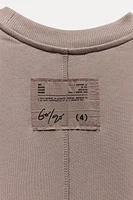 CROPPED LABEL SWEATSHIRT