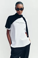 T-SHIRT WITH FRONT TEXT