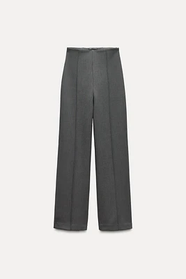 HIGH WAISTED STRAIGHT CUT PANTS