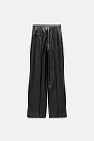 FAUX LEATHER PANTS