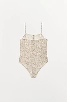 LACE TRIM POINTELLE BODYSUIT