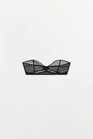 TULLE BANDEAU BRALETTE