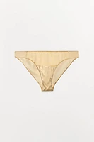 SATIN EFFECT MESH PANTIES