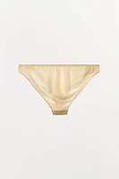 SATIN EFFECT MESH PANTIES