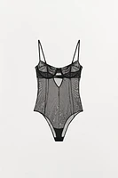 MESH UNDERWIRE BODYSUIT