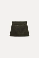 CORDUROY MINI SKIRT