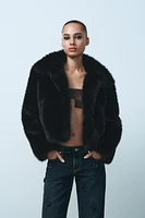 FAUX FUR SHORT COAT