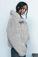 FAUX FUR SHORT COAT