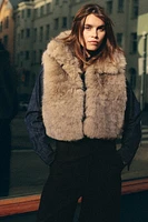 FAUX FUR VEST