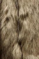 EXTRA LONG FAUX FUR COAT