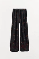 BEADED EMBROIDERED PANTS