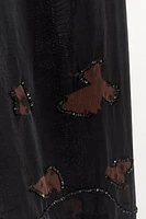 BEADED EMBROIDERED PANTS