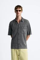 TEXTURED WASHED SHIRT