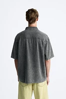 TEXTURED WASHED SHIRT