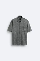 TEXTURED WASHED SHIRT