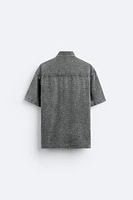 TEXTURED WASHED SHIRT