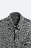 TEXTURED WASHED SHIRT