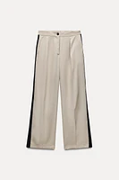 FLOWY PANTS WITH SIDE STRIPE