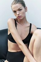 POLYAMIDE BLEND TRIANGLE BRALETTE