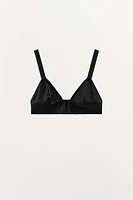 POLYAMIDE BLEND TRIANGLE BRALETTE