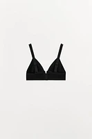 POLYAMIDE BLEND TRIANGLE BRALETTE