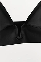 POLYAMIDE BLEND TRIANGLE BRALETTE