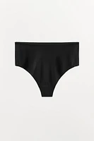 HIGH WAIST PANTIES WITH POLYAMIDE