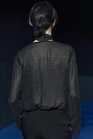 SHIMMERY TIED BLOUSE ZW COLLECTION