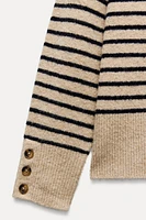 HIGH COLLAR KNIT SWEATER