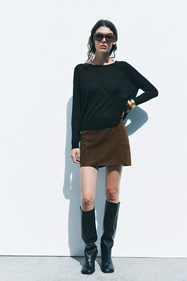 BASIC FINE KNIT SWEATER